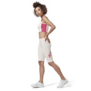 Legginsy Damskie Reebok Classic Vector Różowe PL 04QTXMG